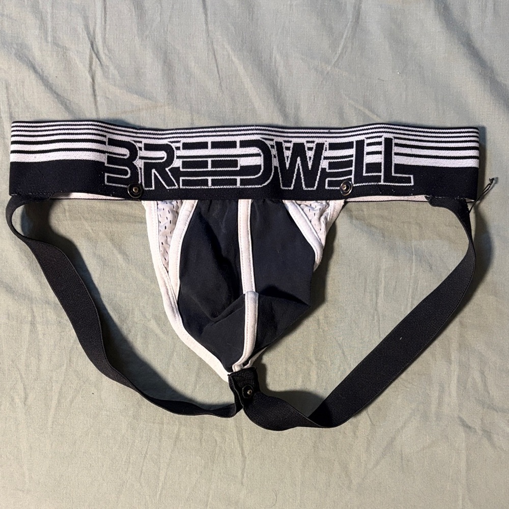 Breedwell Men’s Black & White Athletic Jockstrap